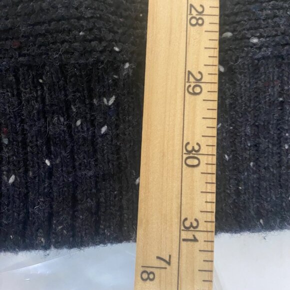 American Eagle Outfitters Wool Blend Hoodie Sweater Mens XL Black Pullover - Picture 10 of 11